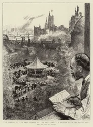 The Opening of the Band Season on the Embankment